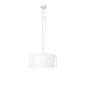 Sospensione 40 cm in vetro E27 GIBUS Bianco, Blu e Grigio - Luce Ambiente e Design