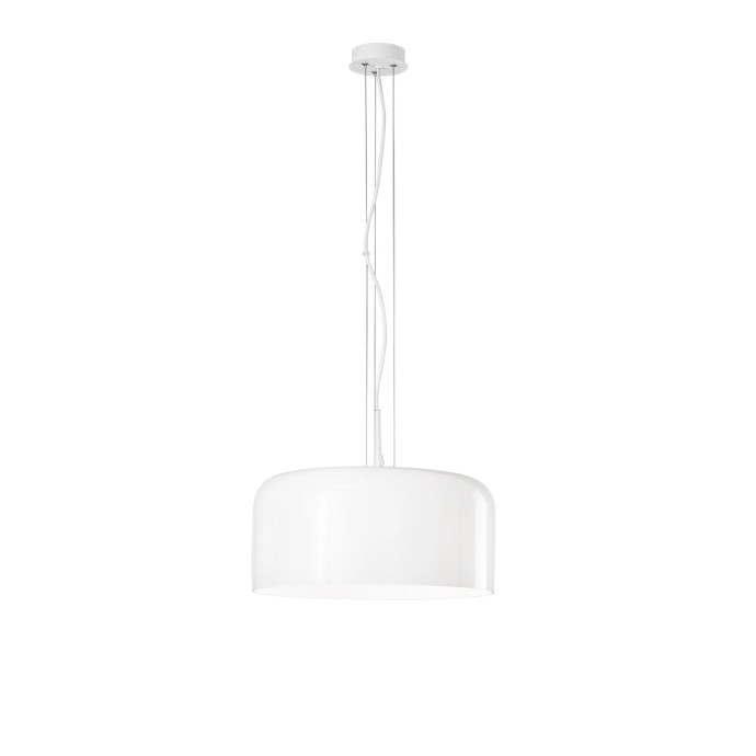 Sospensione 40 cm in vetro E27 GIBUS Bianco, Blu e Grigio - Luce Ambiente e Design