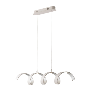 Sospensione LED 20W 4000K e argento Bianco e Nero - Luce Ambiente e Design - foto 2