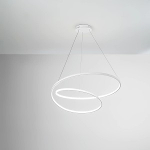 Sospensione LED CCT 60W LIEVE Bianco, Nero e Oro - Luce Ambiente e Design