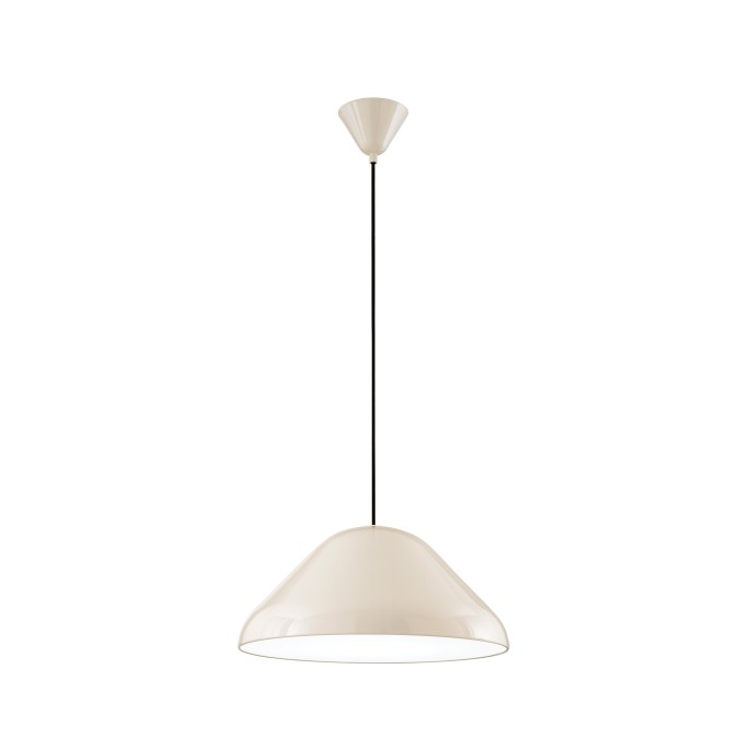 Lampada a sospensione E27 Beige e Nero - Luce Ambiente e Design