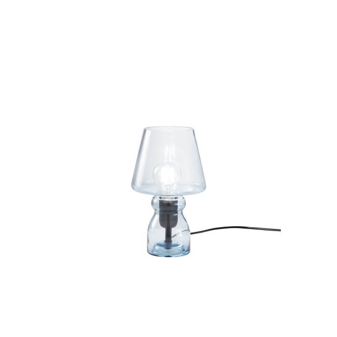Lampada da tavolo in vetro E27 Gleam Blu e Grigio - Luce Ambiente e Design