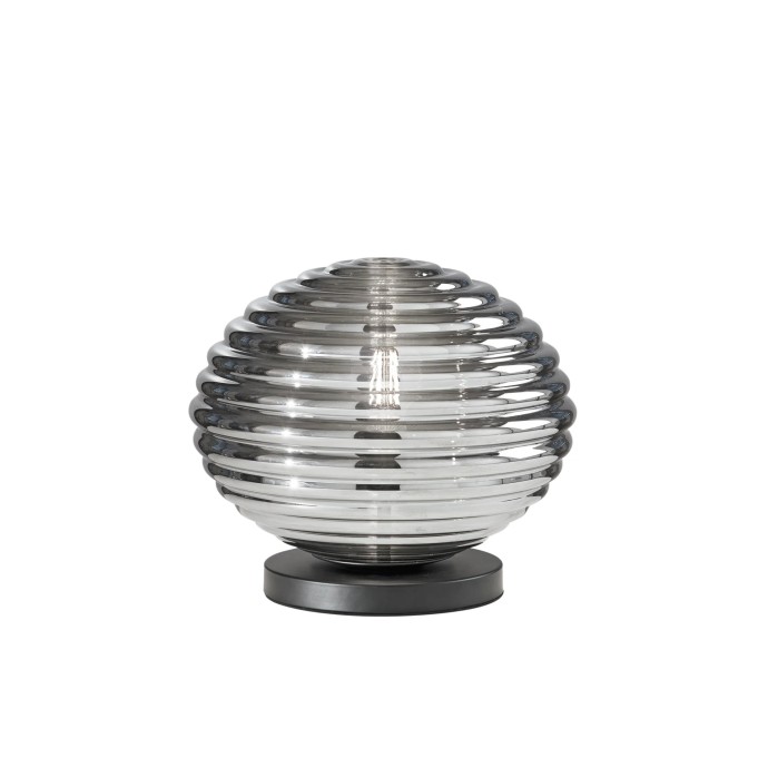 Lampada da tavolo E27 1 luce RIPPLE Nero e Oro - Luce Ambiente e Design
