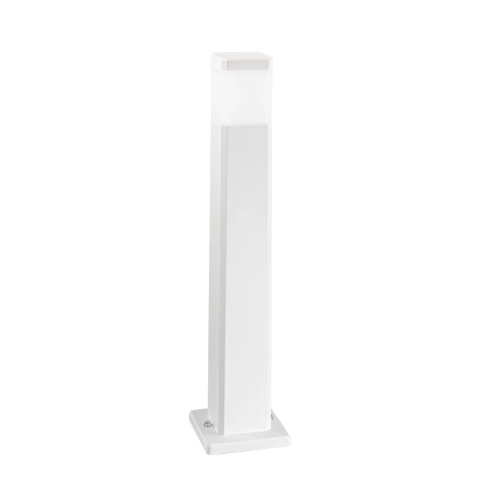 Paletto da esterno quadrato IP65 GU10 FOCUS Bianco e Nero - Intec