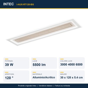 Plafoniera LED 39W 5500lm CCT Beige e Grigio - Intec - foto 2