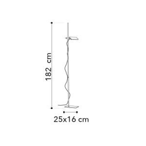 Piantana LED 18W 3000K IP20 BOOK Bianco, Grigio, Nero e Oro - Luce Ambiente e Design - foto 2