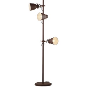 Piantana 3 luci E27 LEGEND Bianco e Bronzo - Luce Ambiente e Design