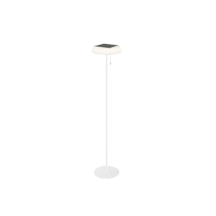 Piantana solare da esterno LED 3W 3000K IP54 JIN Bianco e Nero - Intec