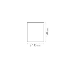 Plafoniera da esterno quadrata IP54 E27 CITIZEN Bianco, Bronzo e Nero - Intec - foto 5