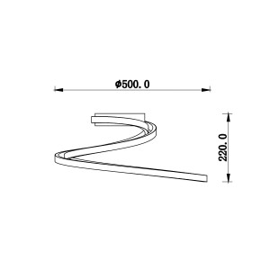 Plafoniera LED CCT 40W 3000/4000/6500K Bianco, Nero e Oro - Luce Ambiente e Design - foto 2