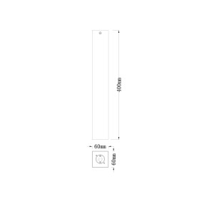 Plafoniera quadrata FLUKE GU10 75 cm IP20 Bianco e Bronzo - Luce Ambiente e Design - foto 4