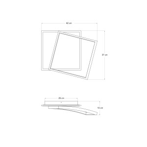 Plafoniera LED 42W CCT 3000-6500K IP20 AYRTON Nero e Oro - Luce Ambiente e Design - foto 4