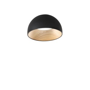 Plafoniera LED 30W CCT 3000/4000/6500K Ø35 cm Nero e Oro - Luce Ambiente e Design