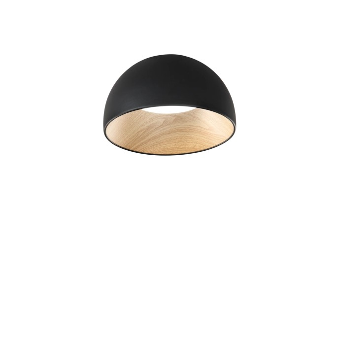 Plafoniera LED 30W CCT 3000/4000/6500K Ø35 cm Nero e Oro - Luce Ambiente e Design