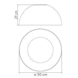 Plafoniera LED 30W CCT 3000/4000/6500K Ø35 cm Nero e Oro - Luce Ambiente e Design - foto 5