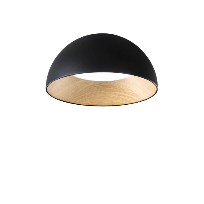Plafoniera LED 40W CCT 3000-4000-6500K Ø50 cm Nero e Oro - Luce Ambiente e Design