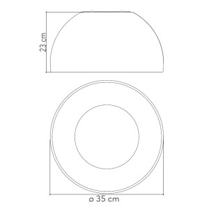 Plafoniera LED 40W CCT 3000-4000-6500K Ø50 cm Nero e Oro - Luce Ambiente e Design - foto 4