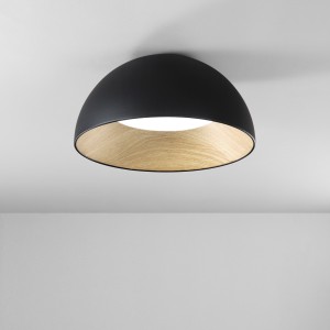 Plafoniera LED 40W CCT 3000-4000-6500K Ø50 cm Nero e Oro - Luce Ambiente e Design - foto 6
