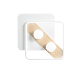 Plafoniera LED CCT 40W CRICKET Bianco e Nero - Luce Ambiente e Design