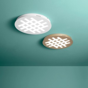 Plafoniera LED 30W CCT, ELYOT Bianco e Oro - Luce Ambiente e Design - foto 3