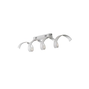Plafoniera LED 20W 3000K e argento IP20 Bianco e Nero - Luce Ambiente e Design