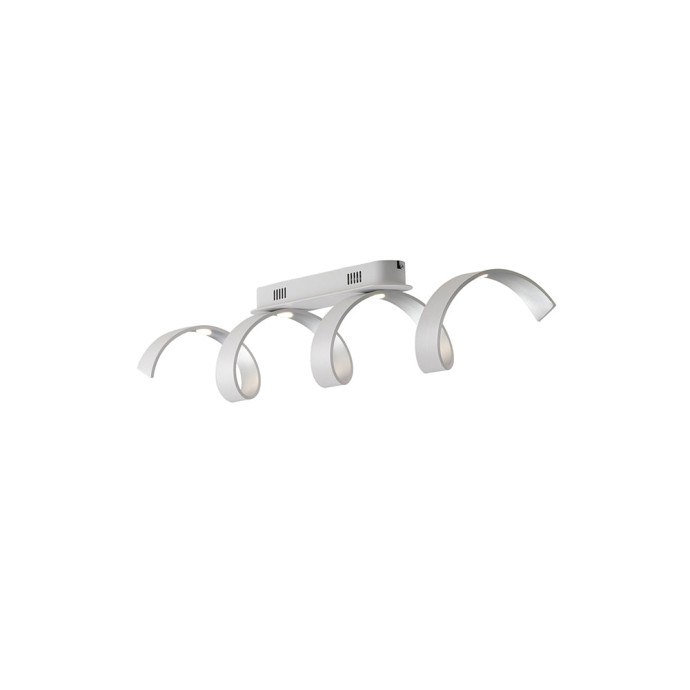 Plafoniera LED 20W 3000K e argento IP20 Bianco e Nero - Luce Ambiente e Design