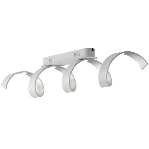Plafoniera LED 20W 3000K e argento IP20 Bianco e Nero - Luce Ambiente e Design - foto 3
