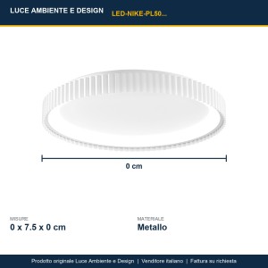 Plafoniera LED 40W CCT Ø49cm Bianco, Nero e Oro - Luce Ambiente e Design - foto 3