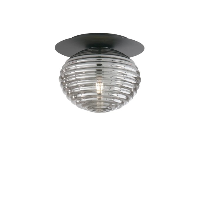 Plafoniera RIPPLE Ø35 cm IP20 E27 Nero e Oro - Luce Ambiente e Design