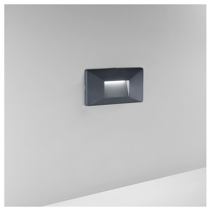 Segnapassi LED da esterno 4W CCT 3000/4000K IP65 BREEN Antracite, Bianco e Bronzo - Intec