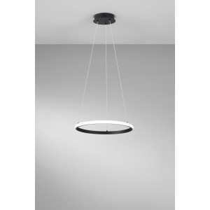 Sospensione LED Axis 29W CCT Ø40cm Nero e Oro - Luce Ambiente e Design - foto 5