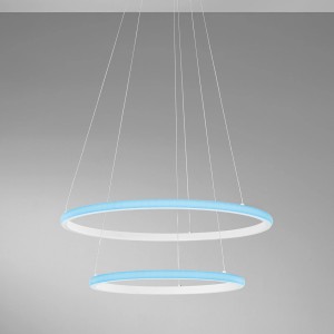 Sospensione LED CCT Ø60 cm Nero e Oro - Luce Ambiente e Design - foto 4