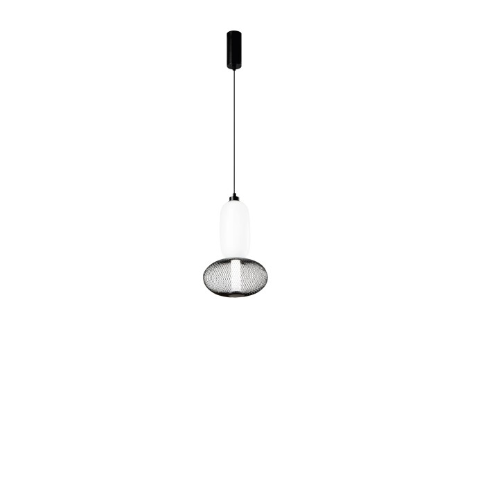 Sospensione LED CCT 18W 2 luci Nero e Oro - Luce Ambiente e Design