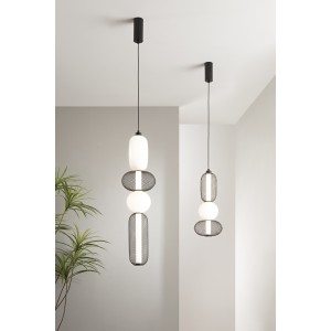 Sospensione LED 24W CCT 3 luci Nero e Oro - Luce Ambiente e Design - foto 4