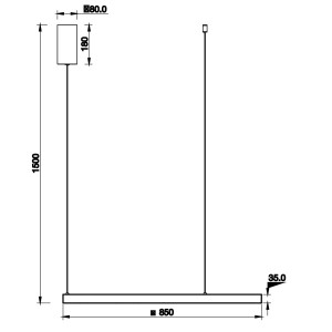 Sospensione LED KLAPTON 40W CCT Ø45 cm Bianco e Nero - Luce Ambiente e Design - foto 4