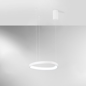 Sospensione LED KLAPTON 40W CCT Ø45 cm Bianco e Nero - Luce Ambiente e Design - foto 5