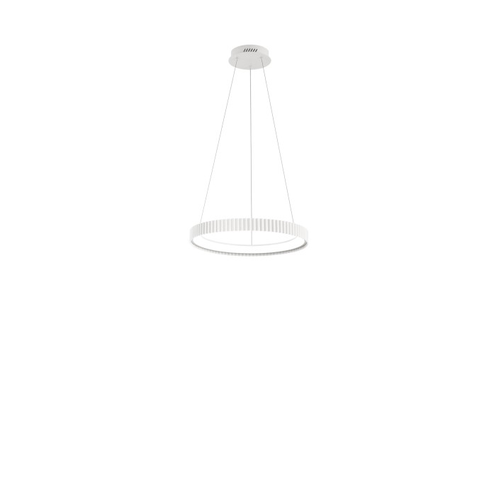 Sospensione LED 40W CCT Ø49cm Bianco, Nero e Oro - Luce Ambiente e Design