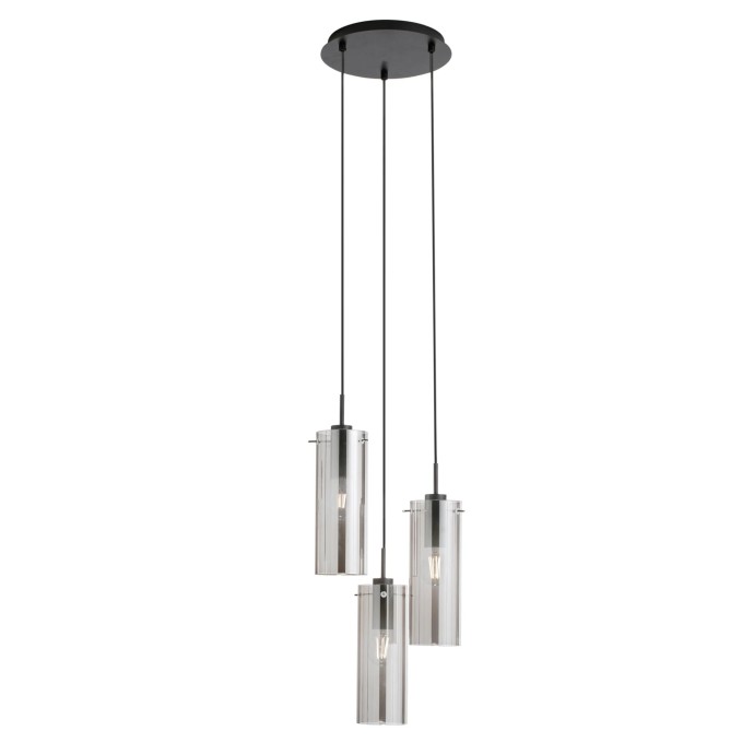 Sospensione 3 luci E27 IP20 MAGIC Nero e Oro - Luce Ambiente e Design