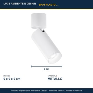 Spot GU10 1 luce Plauto Bianco e Nero - Luce Ambiente e Design - foto 3