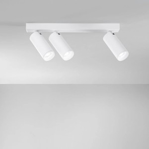 Spot 3 punti luce GU10 mini Bianco e Nero - Luce Ambiente e Design