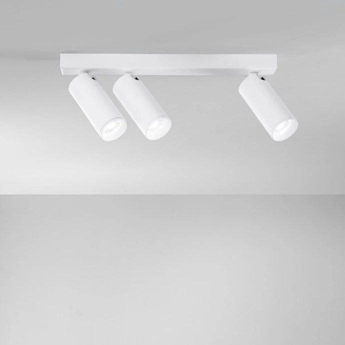 Spot 3 punti luce GU10 mini Bianco e Nero - Luce Ambiente e Design