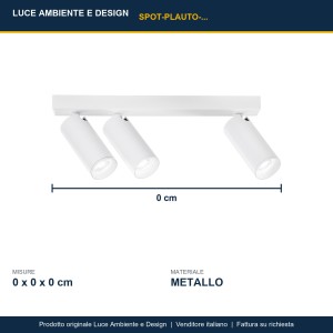 Spot 3 punti luce GU10 mini Bianco e Nero - Luce Ambiente e Design - foto 3