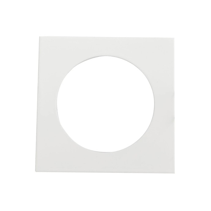 Struttura incasso quadrata orientabile in metallo IP20 Bianco e Nero - Intec