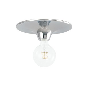 Plafoniera E27 cromata Ø30 cm Luce Ambiente e Design VESEVUS - foto 4