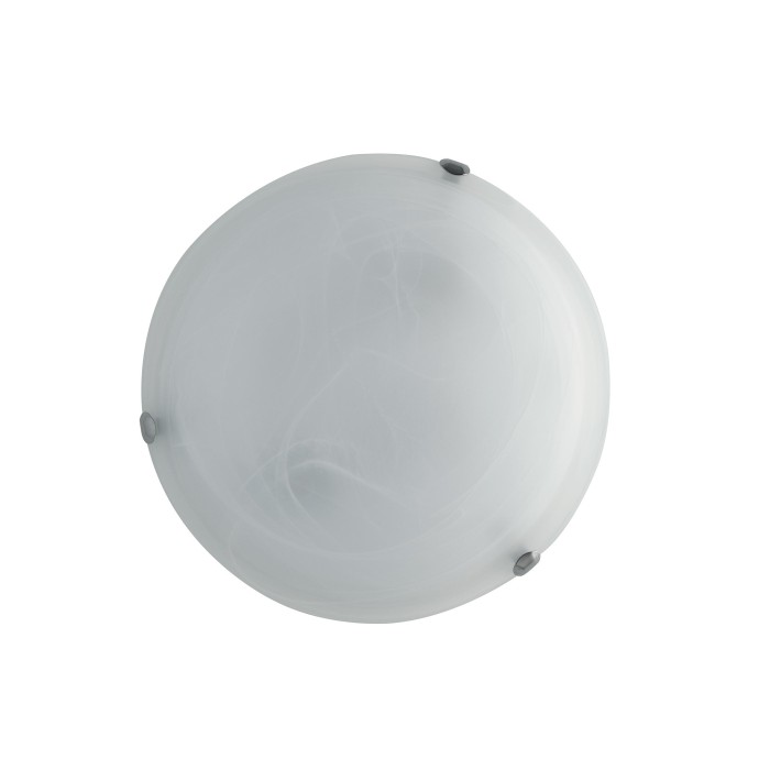 Plafoniera 2 luci E27 in vetro bianco DUNA Luce Ambiente e Design
