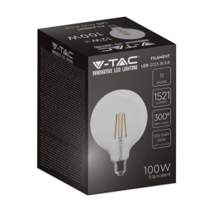Lampadina LED E27 12W G125 Filamento V-TAC VT-2143 - foto 3