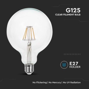 Lampadina LED E27 12W G125 Filamento V-TAC VT-2143 - foto 4