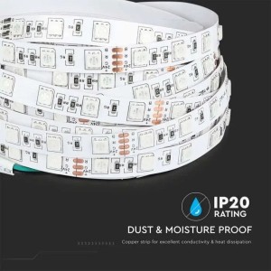 Striscia LED SMD 5050 10W/m 24V 5m V-TAC VT-5050-24V - Bobina da 5 m - foto 7