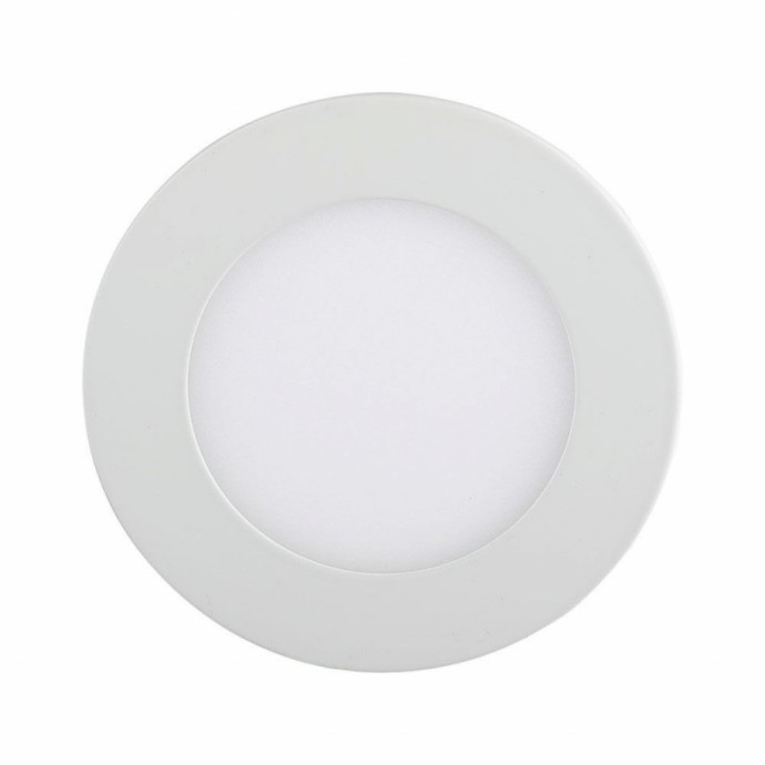 Mini pannello LED 3W rotondo da incasso bianco V-TAC