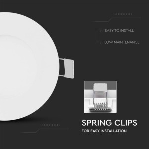 Mini pannello LED 3W rotondo da incasso bianco V-TAC - foto 7